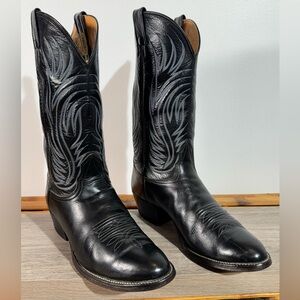 Vintage Nocona Men’s Leather Cowboy Boots Size 11 D Made In USA